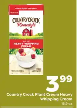 Weis Markets Country Crock Plant Cream Heavy Whipping Cream offer