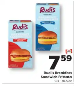 Weis Markets Rudi's Breakfast Sandwich Frittata offer