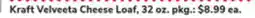 ACME Kraft Velveeta Cheese Loaf offer