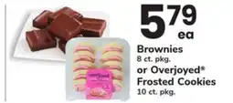 ACME Brownies 8 ct. pkg. or Overjoyed Frosted Cookies 10 ct. pkg offer