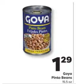 Weis Markets Goya Pinto Beans offer