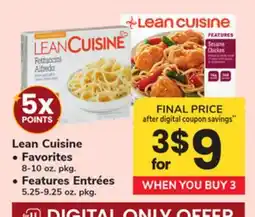 ACME Lean Cuisine Favorites 8-10 oz. pkg., Features Entrées 5.25-9.25 oz. pkg offer