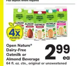ACME Open Nature Dairy-Free Oatmilk or Almond Beverage offer