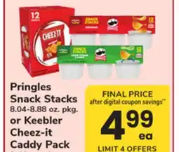 ACME Pringles Snack Stacks 8.04-8.88 oz. pkg. or Keebler Cheez-it Caddy Pack 9-12 oz. pkg offer