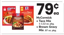 ACME McCormick Taco Mix 1-1.12 oz. pkg., Brown Gravy Mix. 87 oz. pkg offer