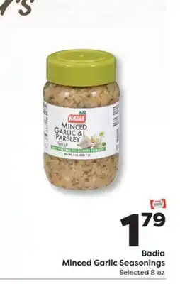Weis Markets Badia Minced Garlic Seasonings offer