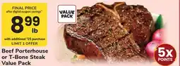ACME Beef Porterhouse or T-Bone Steak offer