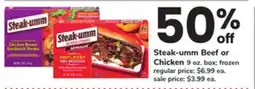 ACME Steak-umm Beef or Chicken offer