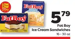 Weis Markets Fat Boy Ice Cream Sandwiches offer