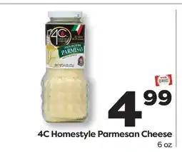 Weis Markets 4C Homestyle Parmesan Cheese offer