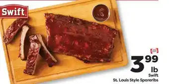 Weis Markets Swift St. Louis Style Spareribs offer