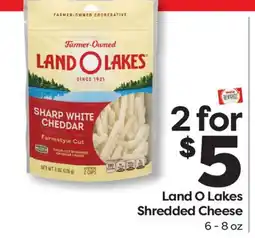 Weis Markets Land O Lakes Shredded Cheese offer