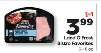 Weis Markets Land O Frost Bistro Favorites offer
