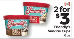 Weis Markets Friendly's Sundae Cups offer