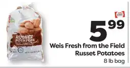 Weis Markets Weis Fresh from the Field Russet Potatoes offer