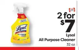 Weis Markets Lysol All Purpose Cleaner offer