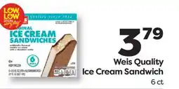 Weis Markets Weis Quality Ice Cream Sandwich offer