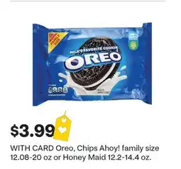 CVS Oreo, Chips Ahoy! family size 12.08-20 oz or Honey Maid 12.2-14.4 oz offer