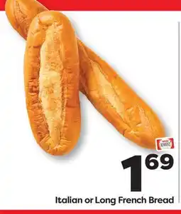 Weis Markets Italian or Long French Bread offer