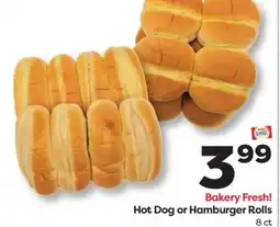 Weis Markets Hot Dog or Hamburger Rolls offer