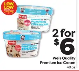 Weis Markets Weis Quality Premium Ice Cream offer