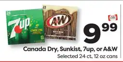 Weis Markets Canada Dry, Sunkist, 7up, or A & W offer