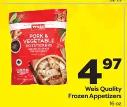 Weis Markets Weis Quality Frozen Appetizers offer