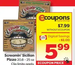 Weis Markets Screamin' Sicilian Pizza offer