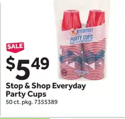 Stop&Shop Stop & Shop Everyday Party Cups offer