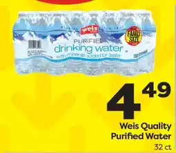 Weis Markets Weis Quality Purified Water offer