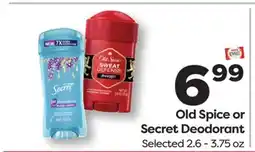 Weis Markets Old Spice or Secret Deodorant offer