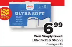 Weis Markets Weis Simply Great Ultra Soft & Strong offer