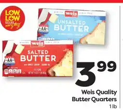 Weis Markets Weis Quality Butter Quarters offer