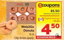 Weis Markets Weis2Go Donuts offer