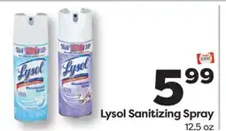 Weis Markets Lysol Sanitizing Spray offer