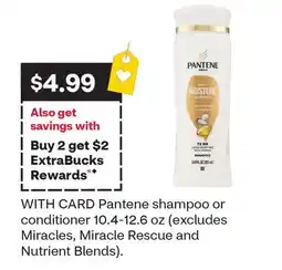 CVS Pantene shampoo or conditioner offer