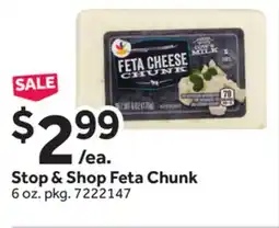 Stop&Shop Stop & Shop Feta Chunk offer