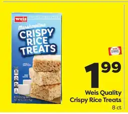 Weis Markets Weis Quality Crispy Rice Treats offer