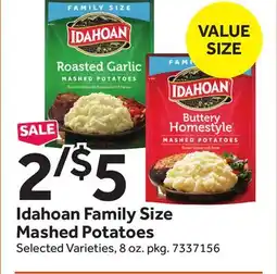 Stop&Shop Idahoan Family Size Mashed Potatoes offer