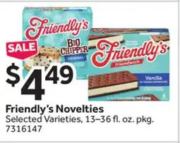 Stop&Shop Friendly's Novelties offer