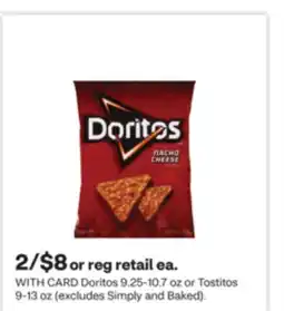 CVS Doritos 9.25-10.7 oz or Tostitos 9-13 oz offer