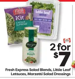 Weis Markets Fresh Express Salad Blends, Little Leaf Lettuces, Marzetti Salad Dressings offer