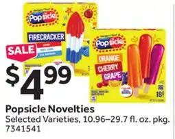 Stop&Shop Popsicle Novelties offer