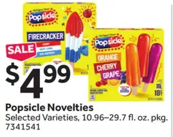 Stop&Shop Popsicle Novelties offer