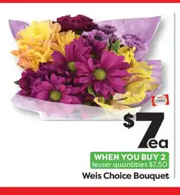Weis Markets Weis Choice Bouquet offer