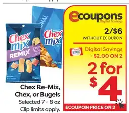 Weis Markets Chex Re-Mix, Chex, or Bugels offer