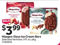 Stop&Shop Häagen-Dazs Ice Cream Bars offer