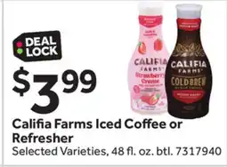 Stop&Shop Califia Farms Iced Coffee or Refresher offer