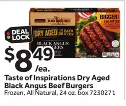 Stop&Shop Taste of Inspirations Dry Aged Black Angus Beef Burgers offer