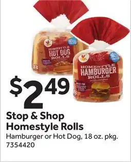 Stop&Shop Stop & Shop Homestyle Rolls offer